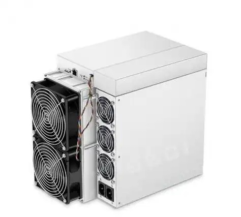 Close-up of a high-efficiency mining rig in an offshore data center
